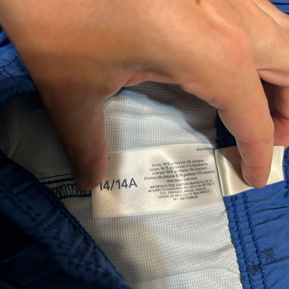 NWT Oshkosh B’gosh Boy’s Palm Tree Tropical Blue Quick Dry Active Shorts Size 14 - Picture 5 of 5